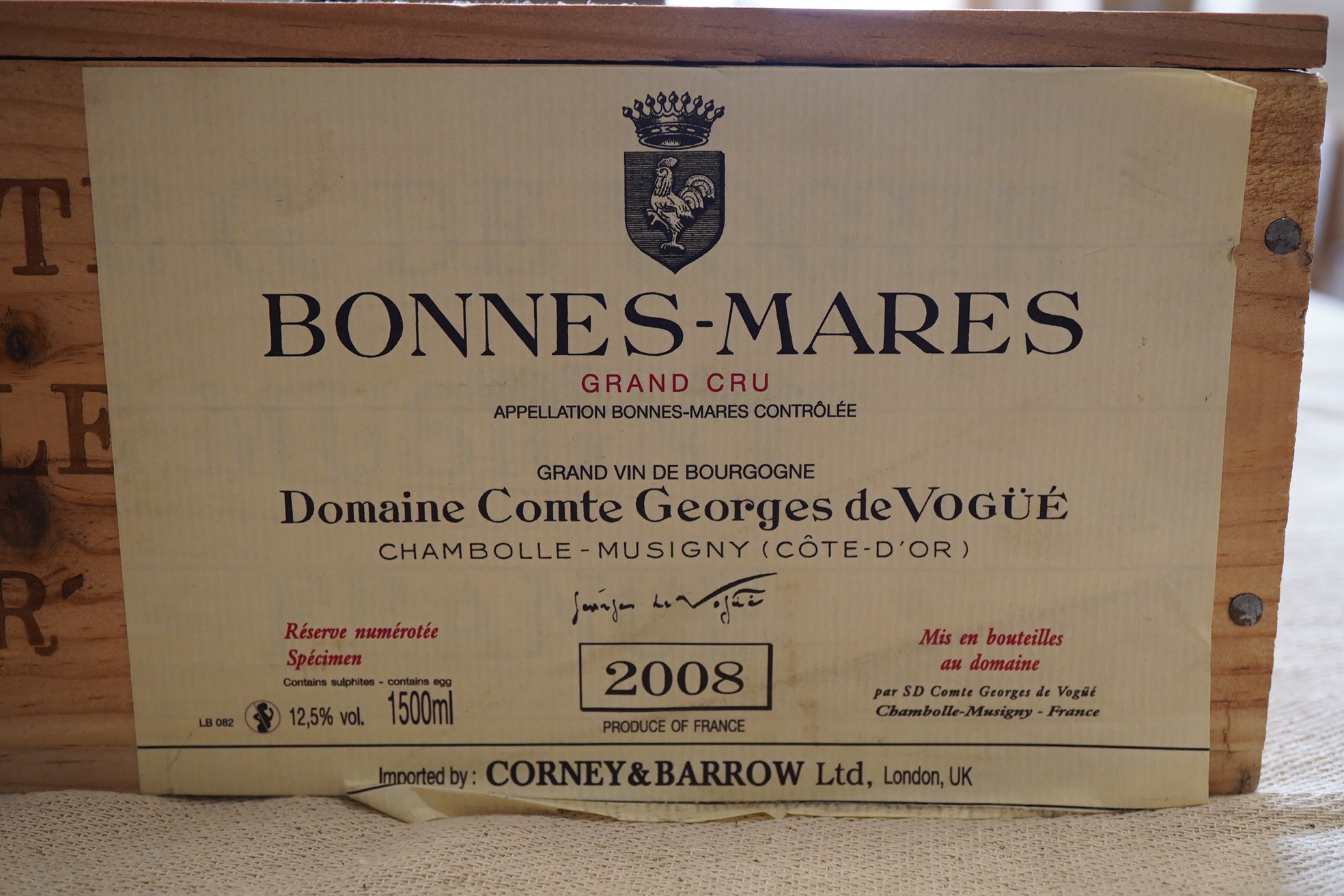 Domaine Comte Georges de Vogue, Bonnes-Mares Grand Cru, 2008